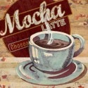 coffee decor, antique poster mocha