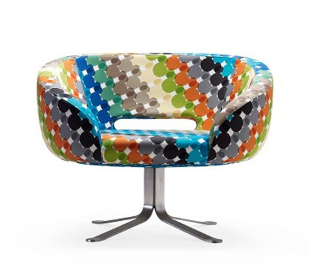 retro chair, colorful upholstered furniture