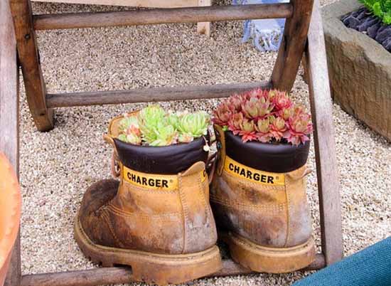 boot containers for plants