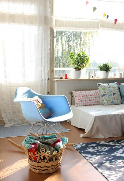 white chair and sofa in living room