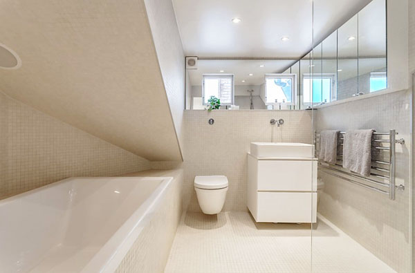 white bathroom design