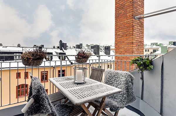 outdoor furniture on balcony