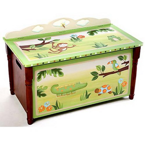 African themed decor, toy box
