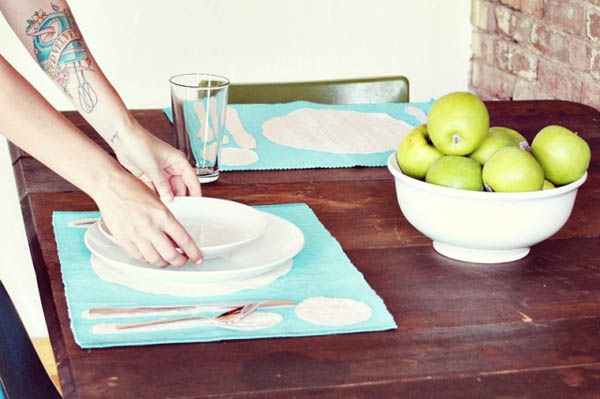 handmade placemats for table setting