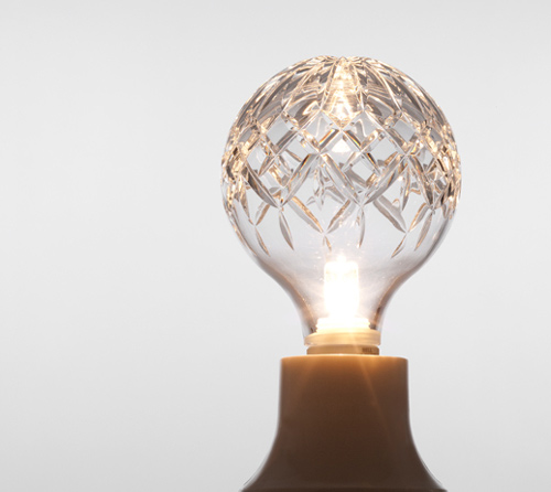 exposed crystal bulb light