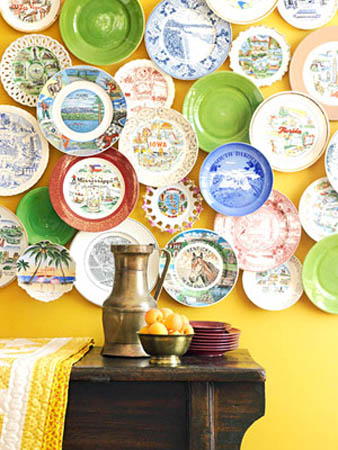 ceramic plate Collage for decorating large wall