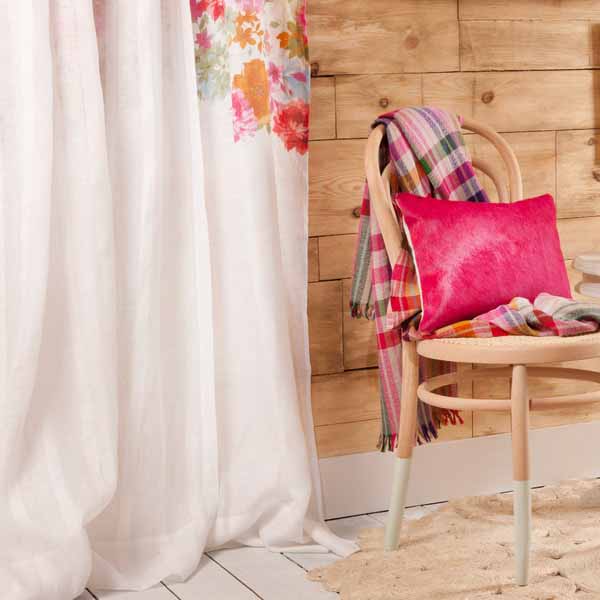 modern window curtain with floral designs