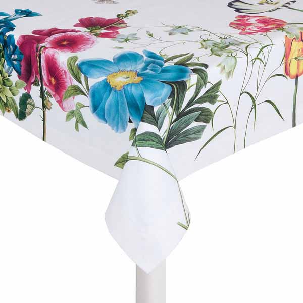 table cloth with floral print