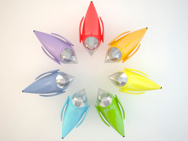 table lamps inspired by images of birds