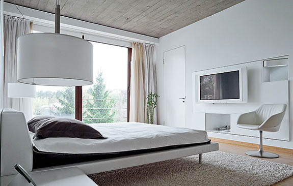 black and white bedroom decor