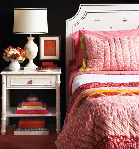 white bedside table with shelf and drawer