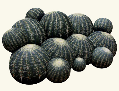 modern sofa made of ottomans