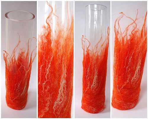  painting clear glass vases 