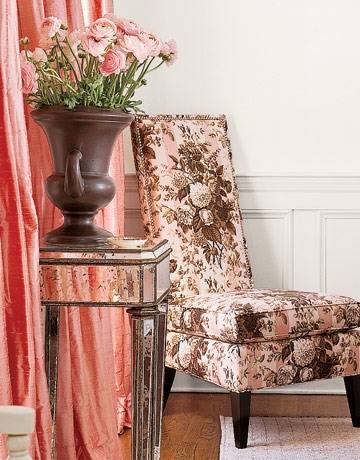 pink color and floral designs