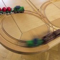 food delievery by train on table