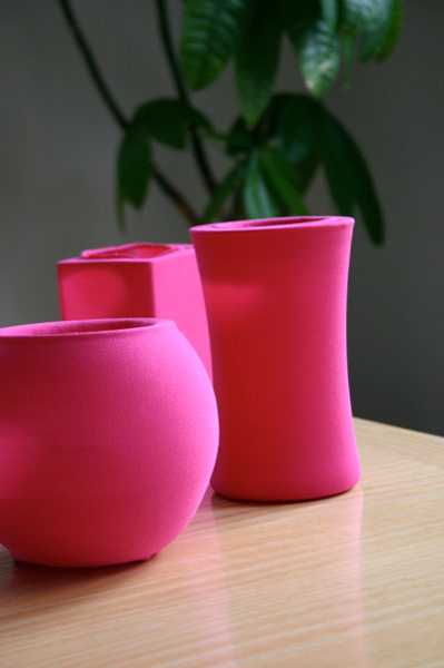 hand painted glass vases