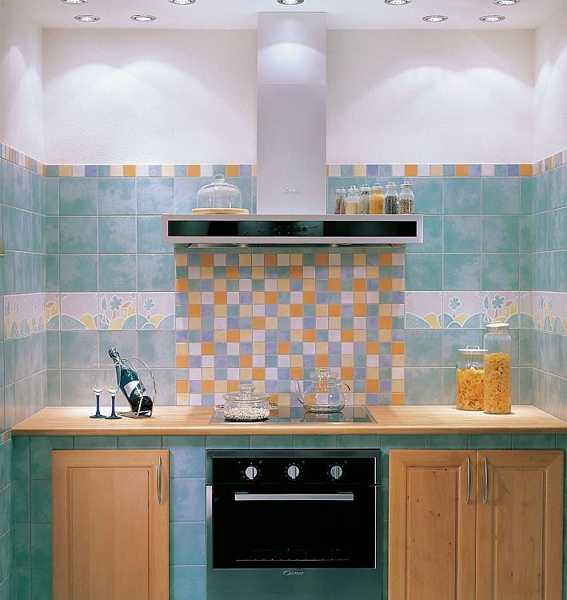  Orange and Blue mosaic tiles 