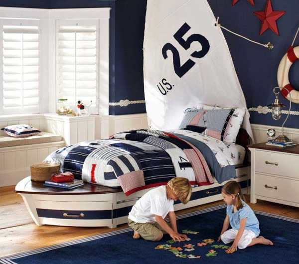 Nautical Decorating Ideas for Kids Rooms from Pottery Barn Kids