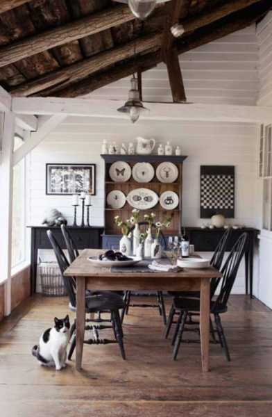 black painted wood dining room furniture