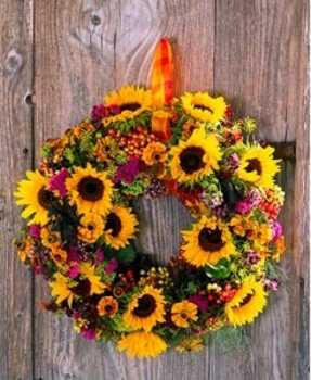  Sunflower Wreath 