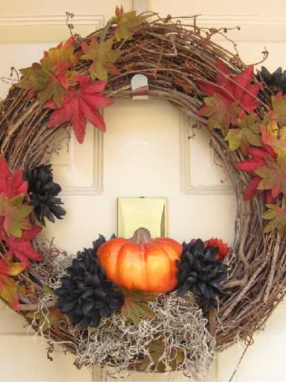 craft ideas for making fall wreaths