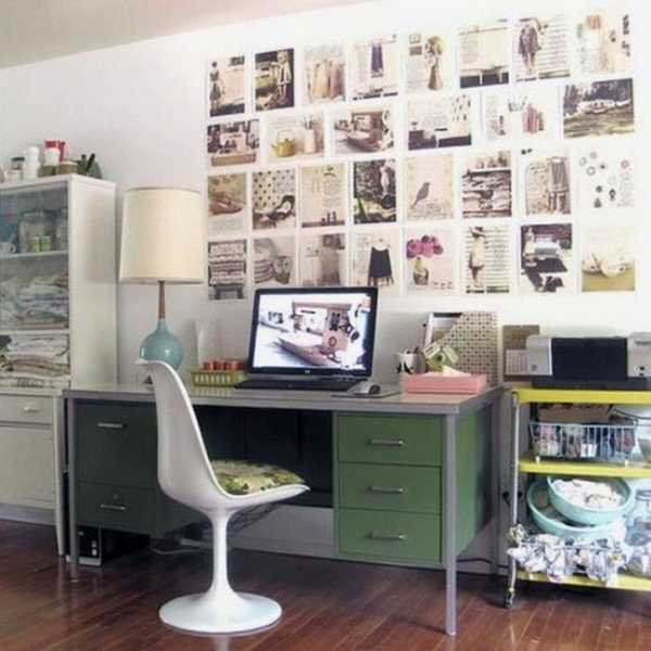 30 Modern Home Office Decor Ideas in Vintage Style