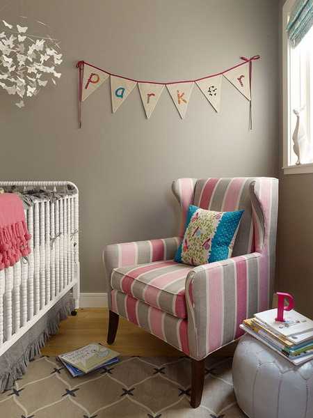 pink blue and brown room colors
