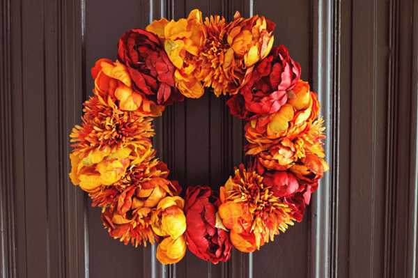 fall wreath for decorating Door