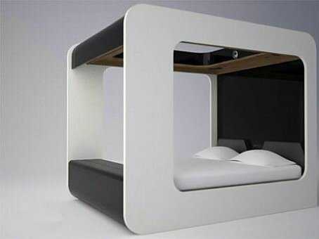 framed bed