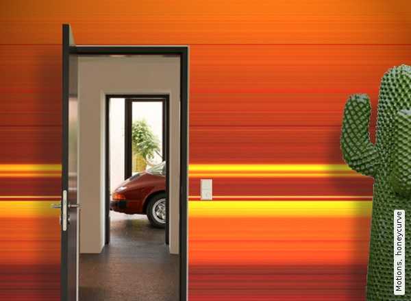 yellow and orange stripes on the walls