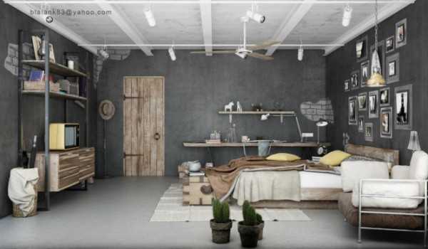  gray color and old wood for interior design 