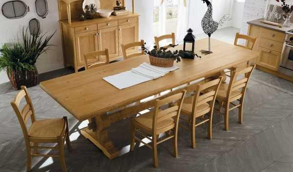 wooden dining