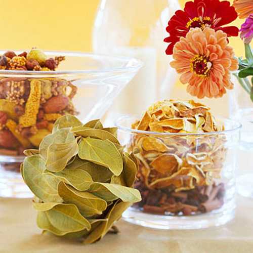 Thanksgiving table decoration of spices