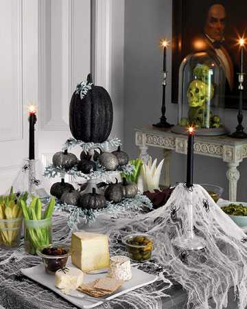 Black Pumpkin Centrepiece