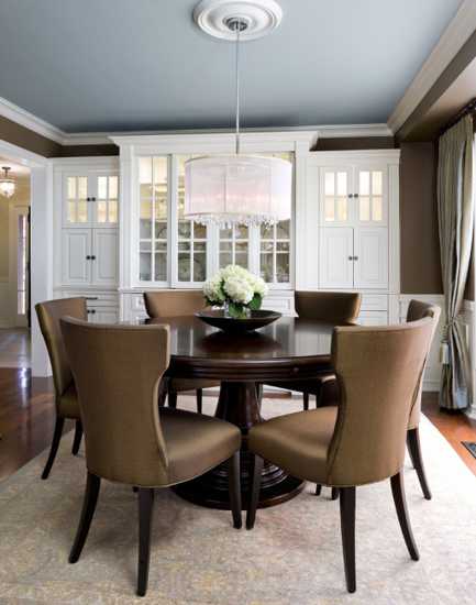 brown dining and brown wall color for dining room adorn