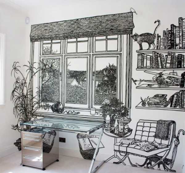 window and wall shelves drawings