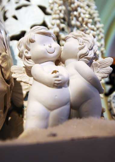 ceramic angel Christmas decorations