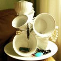 recycled cups for room-organizer and jewelry storage