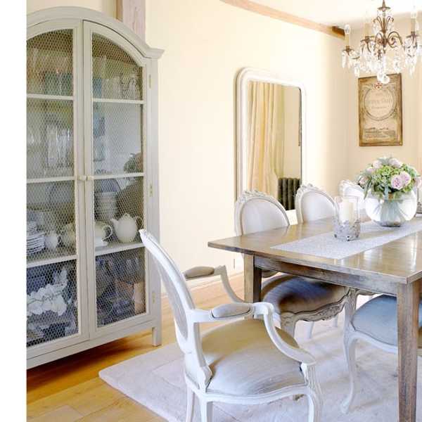 dining and china cabinet in French style