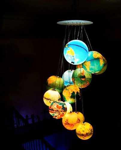  chandelier with globes 