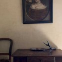 portrait and antique furniture