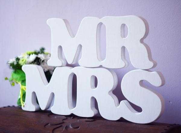 detached wooden letters