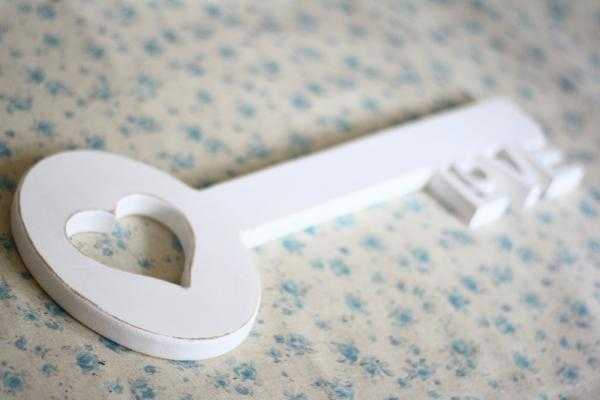  white painted wood button 