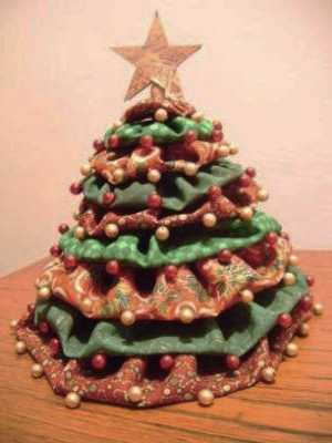 fabric christmas tree with star
