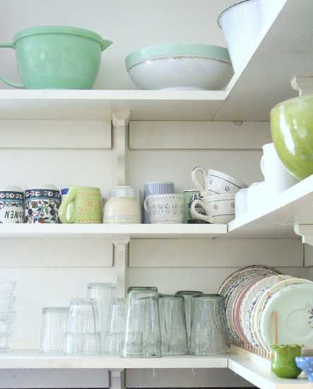 vintage kitchen storage racks made of wood