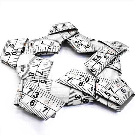 star decorations made of tape