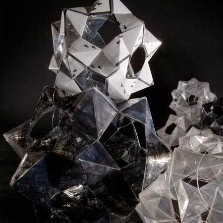 produced diy handmade decorations of ribbon cable