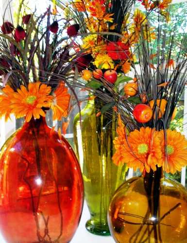 fall, floral arrangements for Thanksgiving table decoration