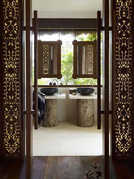 modern bathroom design in the Asian style