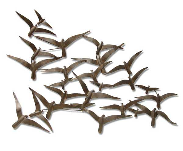  carved wood birds for wall decorate 